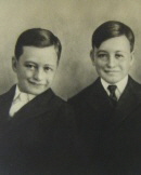 The Young Michael Morrison (John Wayne-left) with his younger brother Robert